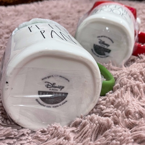 Rae Dunn Disney Set Peter Pan and Captain Hook Mug Set - Picture 2 of 5